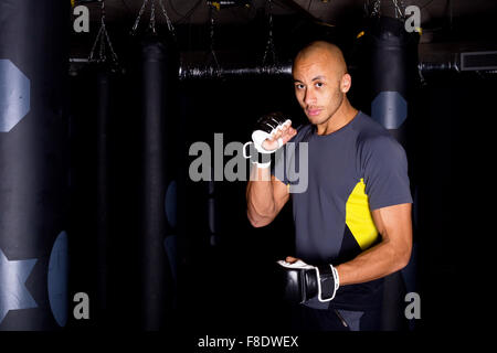 Formation à l'boxer boxing club Banque D'Images