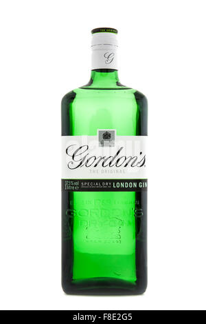 Gordon's Original London Dry Gin bouteille . Gordon's Gin a été développé à Londres 1769 par Scot Alexander Gordon Banque D'Images