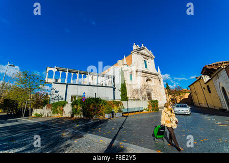 Eglise San Agustin, le siège des Archives municipales de Valladolid. Castille et Leon, Espagne. Banque D'Images