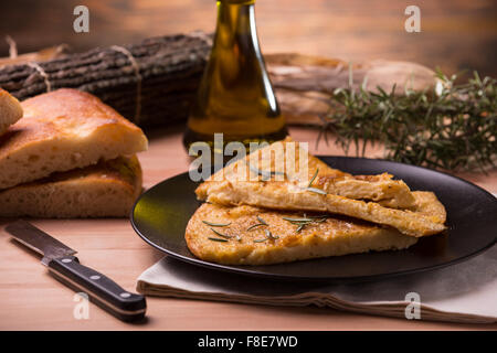 Cecina, Farinata, Calda Calda Banque D'Images