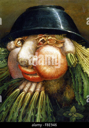 - Giuseppe Arcimboldo le jardinier de légumes Banque D'Images