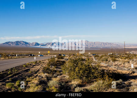Ferme solaire, Death Valley, California, USA Banque D'Images