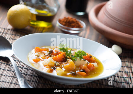 Soupe de potiron marocain Banque D'Images