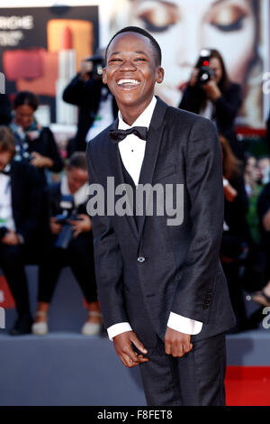 Venise, Italie - 12 SEPTEMBRE : Abraham Attah assiste à la cérémonie de clôture au cours de la 72e Festival du Film de Venise Banque D'Images