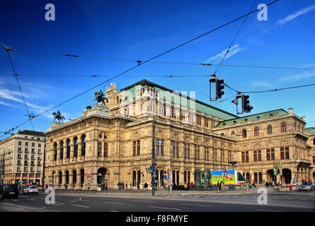 L'Opéra national (Staatsoper) de Vienne, Autriche. Banque D'Images