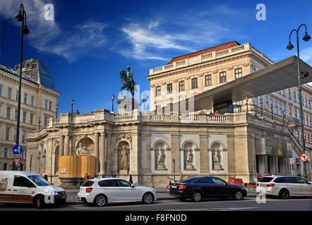 L'Albertina museum, dans le centre-ville (Innere Stadt), le centre historique de Vienne, Autriche. Banque D'Images