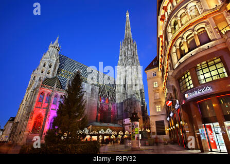 Stephansdom (cathédrale St Stephan), Stephansplatz, Vienne, Autriche. Banque D'Images