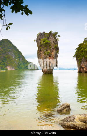 Thaïlande - Île de James Bond, la baie de Phang Nga Banque D'Images