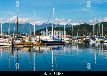 Voiliers, Gibsons Landing, Sunshine Coast, British Columbia, Canada Banque D'Images