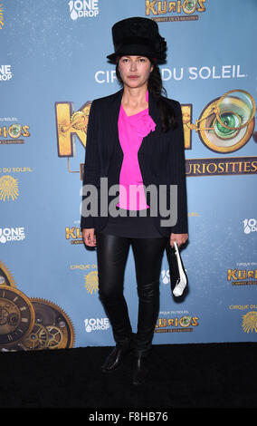 Los Angeles, Californie, USA. 9Th Mar, 2015. Karina Lombard arrive pour le Cirque du Soleil's ''KURIOS ''" Cabinet de Curiosités'' Soirée d'ouverture au Dodger Stadium. Credit : Lisa O'Connor/ZUMA/Alamy Fil Live News Banque D'Images