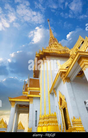 Thaïlande - Bangkok, Wat Traimit Temple Banque D'Images