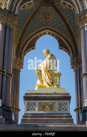 Albert Memorial, Les Jardins de Kensington, London, England, UK Banque D'Images