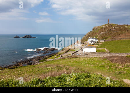 Cape Cornwall, Cornwall, Angleterre du Sud-Ouest, Royaume-Uni Banque D'Images