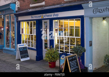 La Ville d''Hereford Herefordshire Angleterre Piège à Souris cheese shop, rue Church Banque D'Images