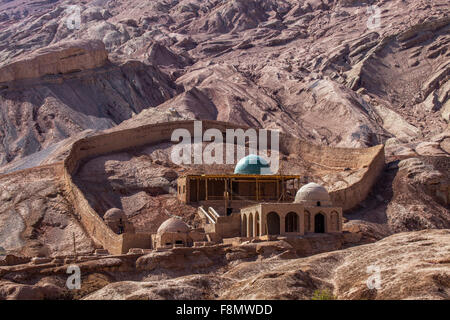 Mosquée du village de Toyuq, région autonome du Xinjiang, Chine. Banque D'Images