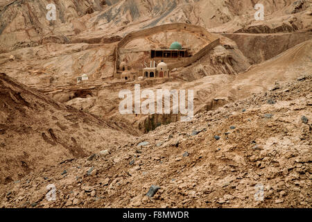 Mosquée du village de Toyuq, région autonome du Xinjiang, Chine. Banque D'Images