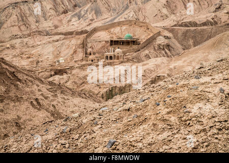 Mosquée du village de Toyuq, région autonome du Xinjiang, Chine. Banque D'Images