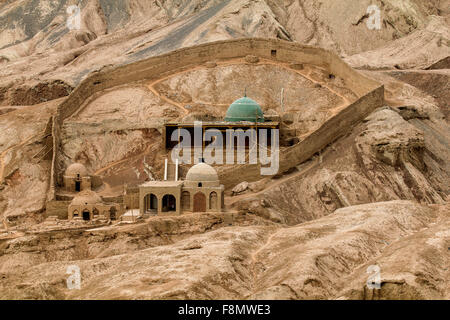 Mosquée du village de Toyuq, région autonome du Xinjiang, Chine. Banque D'Images