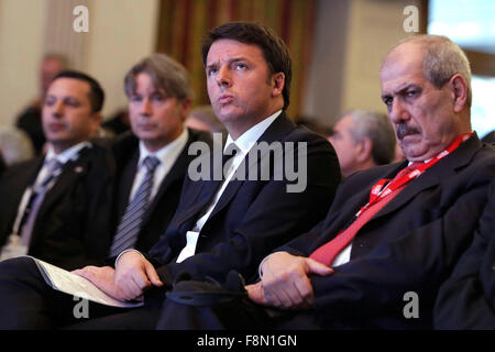 Rome, Italie. 10 Décembre, 2015. Matteo Renzi Roma 10-12-2015 Hotel Parco dei Principi. Med Forum 2015, dialogues méditerranéens. Crédit photo Samantha Zucchi Insidefoto : Insidefoto/Alamy Live News Banque D'Images