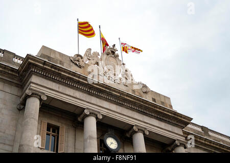 Hôtel de ville de Barcelone (Ajuntament de Barcelona) Banque D'Images