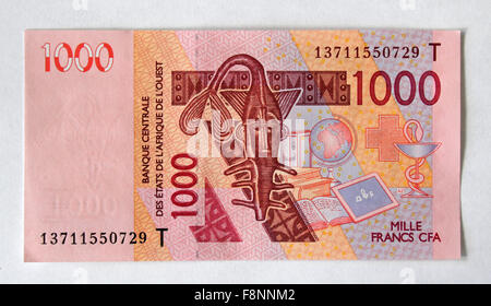 Franc CFA d'Afrique de l'Ouest Banque D'Images