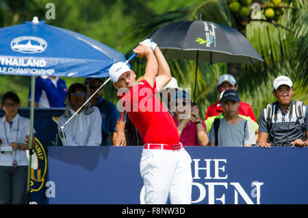 Chonburi, Thaïlande. Dec 10, 2015. Sergio Garcia, de l'Espagne dvd en Thaïlande Golf Championship 2015 (tournoi sur le Tour asiatique) à Amata Spring Country Club le 10 décembre 2015 à Chonburi, Thaïlande. Credit : Chatchai Somwat/Alamy Live News Banque D'Images