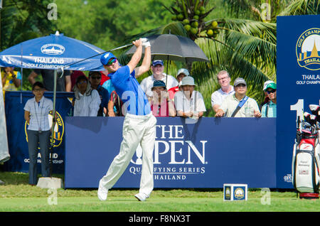 Chonburi, Thaïlande. Dec 10, 2015. Martin Kaymer d'Allemagne player en Thaïlande Golf Championship 2015 (tournoi sur le Tour asiatique) à Amata Spring Country Club le 10 décembre 2015 à Chonburi, Thaïlande. Credit : Chatchai Somwat/Alamy Live News Banque D'Images