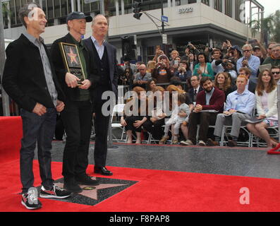 Hollywood, Californie, USA. 9Th Mar, 2015. J15796CHW.Ron Howard à l'Honneur avec étoile sur le Hollywood Walk of Fame.6931 Blvdin Hollywood avant de Madame Tussauds Hollywood, Hollywood, CA.12102015.Brian Grazer, Ron Howard et Michael Keaton .©H. Clinton International Inc WallacePhotomundo WallaceGlobe Photos © Clinton Photos/ZUMA/Alamy Fil Live News Banque D'Images