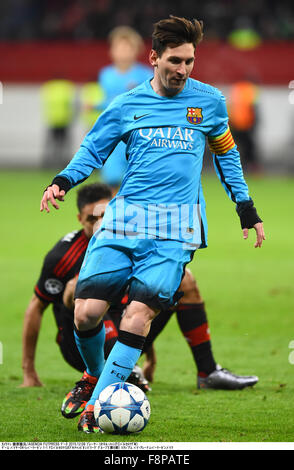 Leverkusen, Allemagne. 9Th Mar, 2015. Lionel Messi (Barcelone) : Football/soccer Ligue des Champions Groupe E match entre Bayer 04 Leverkusen 1-1 FC Barcelone au BayArena à Leverkusen, Allemagne . Credit : Takamoto Tokuhara/AFLO/Alamy Live News Banque D'Images