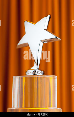 Star Award à l'arrière-plan de rideau Banque D'Images