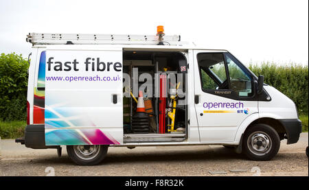 BT Openreach réparer Superfast Broadband Fibre Banque D'Images