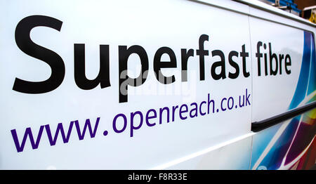 BT Openreach Superfast Broadband Fibre Banque D'Images