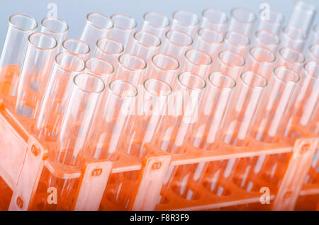 Tubes en verre avec concept de laboratoire Banque D'Images