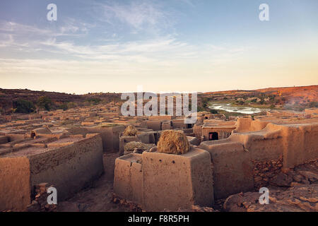 Le village de Bongo dans province de Dogon MALI Banque D'Images