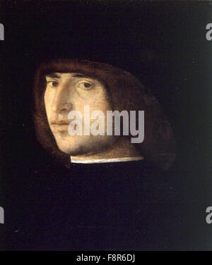 Giovanni Bellini - Giambellino - Portrait d'un jeune homme Banque D'Images