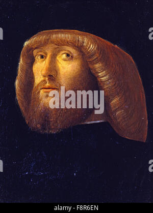Giovanni Bellini - Giambellino - un homme barbu Banque D'Images