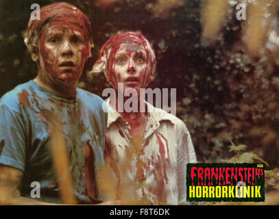 L'Hôpital de l'horreur, aka : horreur Frankensteins Klinik, Großbritannien 1973, Regie : Antony Balch, acteurs : Robin Askwith ( ?), Vanessa Shaw Banque D'Images