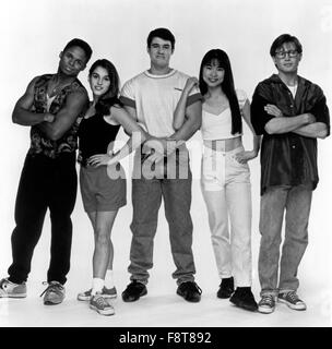 Mighty Morphin Power Rangers, Actionserie, USA 1993-1996, acteurs : Walter Jones, Amy Jo Johnson, John Austin, Thuy Trang, David Yost. Banque D'Images
