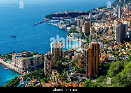 Monaco, plus de vue sur la ville Banque D'Images