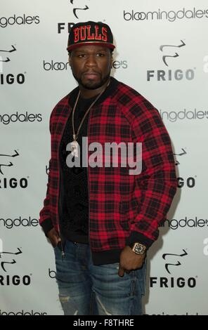 Curtis Jaclson, aka 50 cents à l'apparence en magasin pour Curtis Jackson, alias 50 Cent, dévoile un frigo RevolutionWear, Bloomingdale's, New York, NY Le 10 décembre, 2015. Photo par : Lev Radin/Everett Collection Banque D'Images