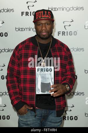 Curtis Jaclson, aka 50 cents à l'apparence en magasin pour Curtis Jackson, alias 50 Cent, dévoile un frigo RevolutionWear, Bloomingdale's, New York, NY Le 10 décembre, 2015. Photo par : Lev Radin/Everett Collection Banque D'Images