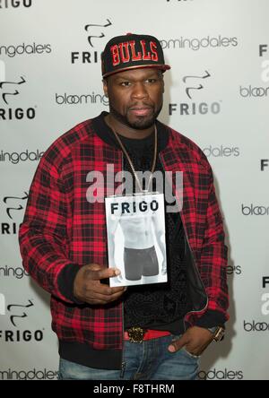 Curtis Jaclson, aka 50 cents à l'apparence en magasin pour Curtis Jackson, alias 50 Cent, dévoile un frigo RevolutionWear, Bloomingdale's, New York, NY Le 10 décembre, 2015. Photo par : Lev Radin/Everett Collection Banque D'Images