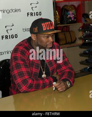 Curtis Jaclson, aka 50 cents à l'apparence en magasin pour Curtis Jackson, alias 50 Cent, dévoile un frigo RevolutionWear, Bloomingdale's, New York, NY Le 10 décembre, 2015. Photo par : Lev Radin/Everett Collection Banque D'Images