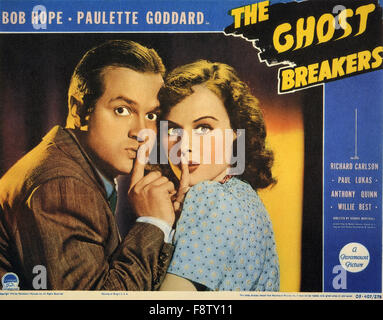 Le GHOST BREAKERS 1940 Paramount film avec Paulette Goddard et Bob Hope Banque D'Images