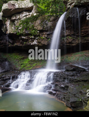 Tombe sur Daniel Creek à Cloudland Canyon State Park en Géorgie. Banque D'Images