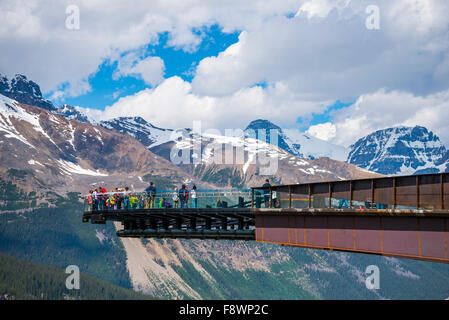 Le Glacier Skywalk, Jasper National Park, Alberta, Canada Banque D'Images