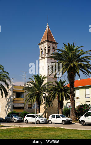 Clocher de Saint Michael&# 39;s'Église, Trogir, en Dalmatie, Croatie Banque D'Images