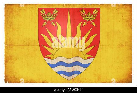 Drapeau de la Suffolk comté britannique créée dans le style grunge Banque D'Images
