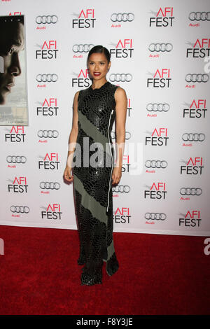 Le Festival de 2015 présenté par le Gala d'avant-centre Audi de Columbia Pictures' 'Commotion" au théâtre chinois de Grauman comprend : Gugu Mbatha-Raw Où : Los Angeles, California, United States Quand : 10 Nov 2015 Banque D'Images