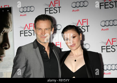 Le Festival de 2015 présenté par le Gala d'avant-centre Audi de Columbia Pictures' 'Commotion" au théâtre chinois de Grauman avec : Stephen Moyer, Anna Paquin Où : Los Angeles, California, United States Quand : 11 Nov 2015 Banque D'Images